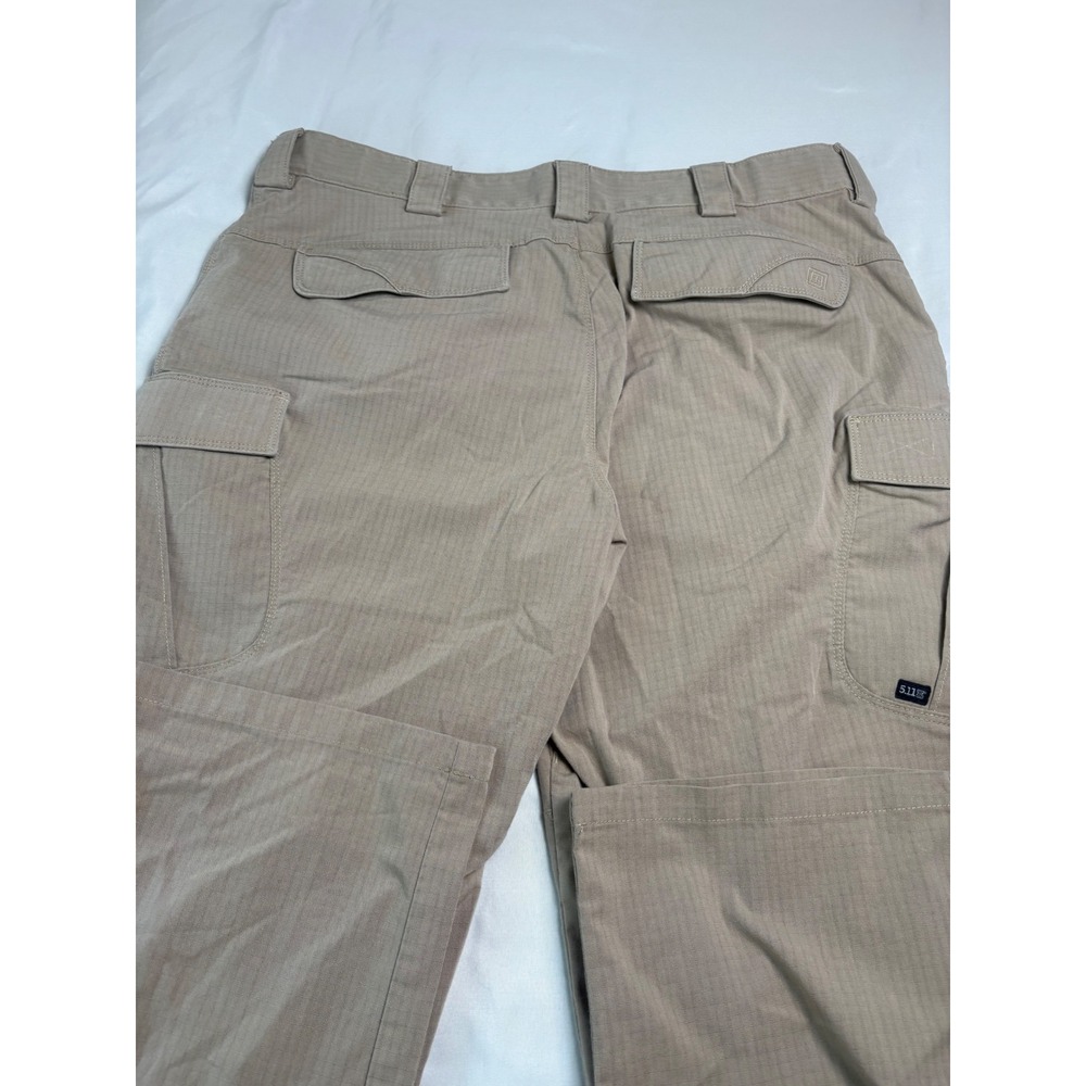 5.11 Tactical Cargo Pants Mens 36x32 Khaki Excellent Ripstop Multi-Pocket - Picture 11 of 12